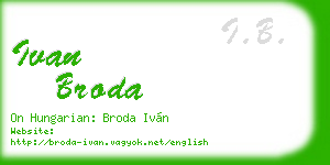 ivan broda business card